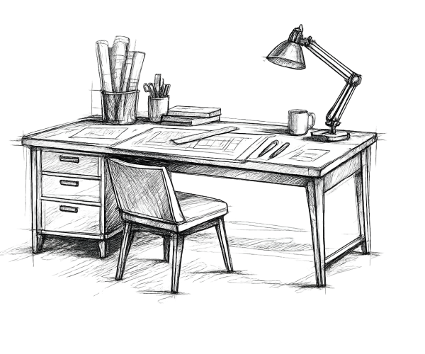 szkic projektu mebla